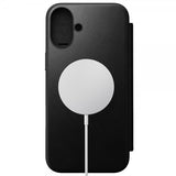 Nomad iPhone 16 Plus Etui Modern Leather Folio Svart