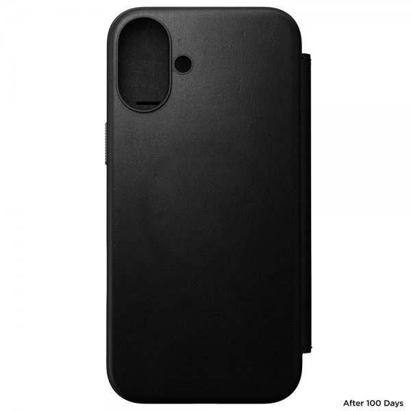 Nomad iPhone 16 Plus Etui Modern Leather Folio Svart