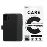 CARE by PanzerGlass iPhone 16 Plus Etui Tango Two-in-One Wallet MagSafe Svart