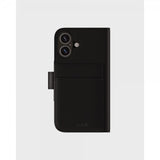 holdit iPhone 16 Plus Etui Wallet Case Magnet Plus Svart