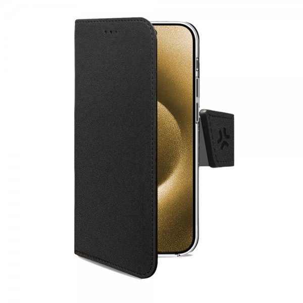 Celly iPhone 16 Plus Etui Wally Wallet Case Svart