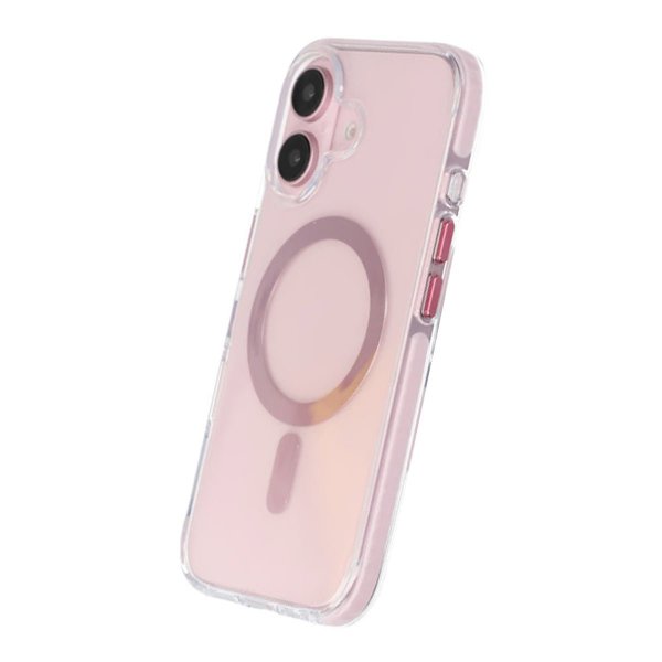 iPhone 16 Plus Deksel Støtsikker MagSafe Rosa