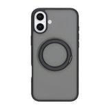 iPhone 16 Plus Deksel Roterbart Stativ Svart