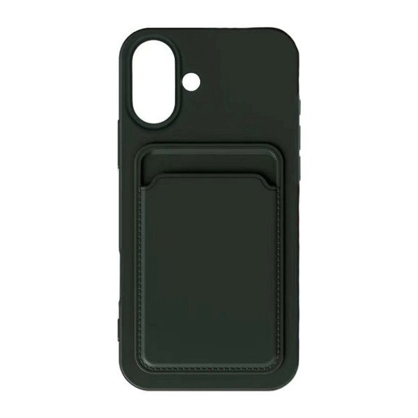 iPhone 16 Plus Deksel Kortholder Grønn