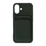 iPhone 16 Plus Deksel Kortholder Grønn