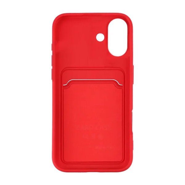 iPhone 16 Plus Deksel Kortholder Rød