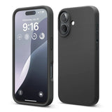 Rvelon iPhone 16 Plus Deksel Silikon Svart