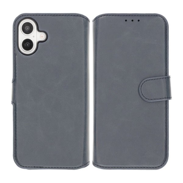 Rvelon iPhone 16 Plus Etui Detachable Wallet Case Blå