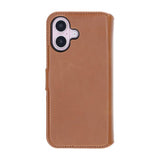 Rvelon iPhone 16 Plus Etui Detachable Wallet Case Brun