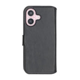 Rvelon iPhone 16 Plus Etui Detachable Wallet Case Svart