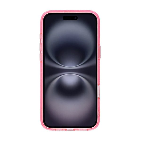 Rvelon iPhone 16 Plus Deksel Glitter MagSafe Rosa