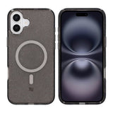 Rvelon iPhone 16 Plus Deksel Glitter MagSafe Svart
