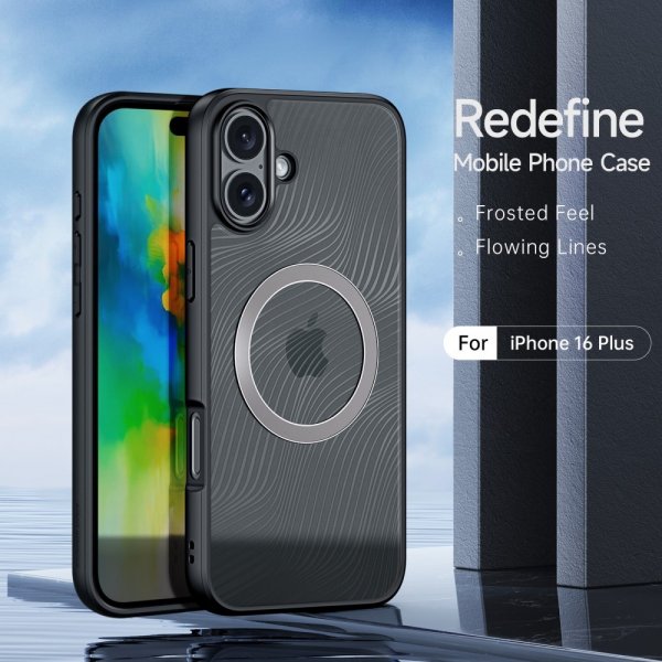 Dux Ducis iPhone 16 Plus Deksel Aimo Series MagSafe Svart