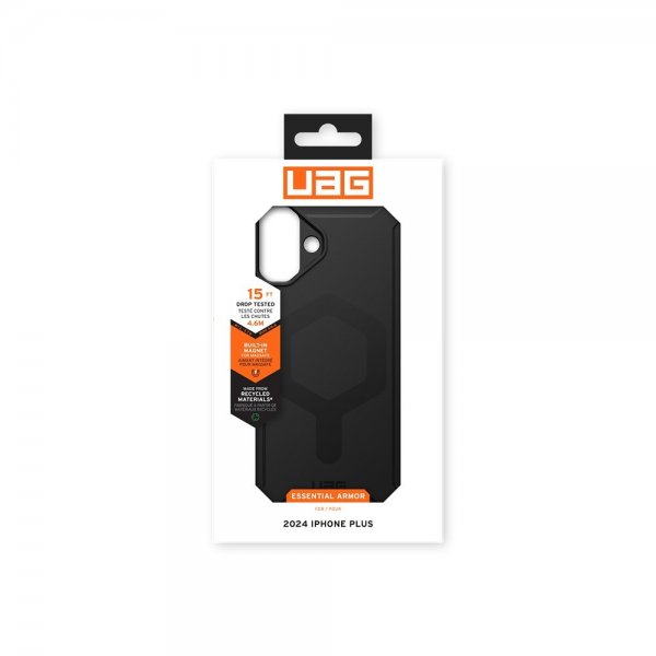 Urban Armor Gear (UAG) iPhone 16 Plus Deksel Essential Armor MagSafe Svart