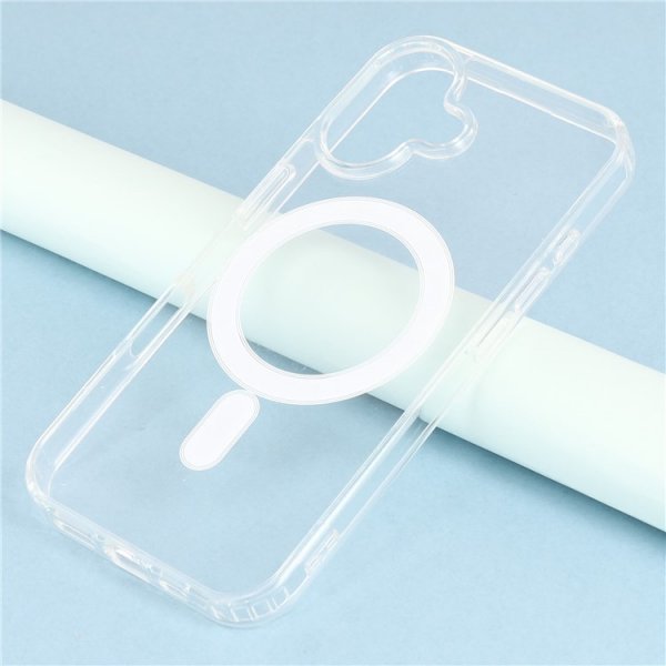 Nordic Covers iPhone 16 Plus Deksel Feather Series MagSafe Transparent