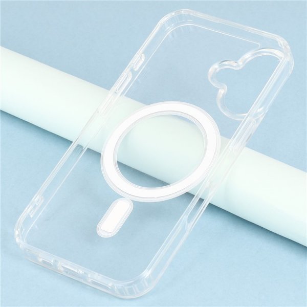 Nordic Covers iPhone 16 Plus Deksel Feather Series MagSafe Transparent