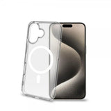 Celly iPhone 16 Plus Deksel GELSKINMAG Klar Hvit