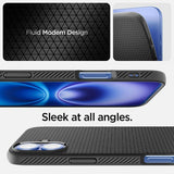 Spigen iPhone 16 Plus Deksel Liquid Air Matte Black