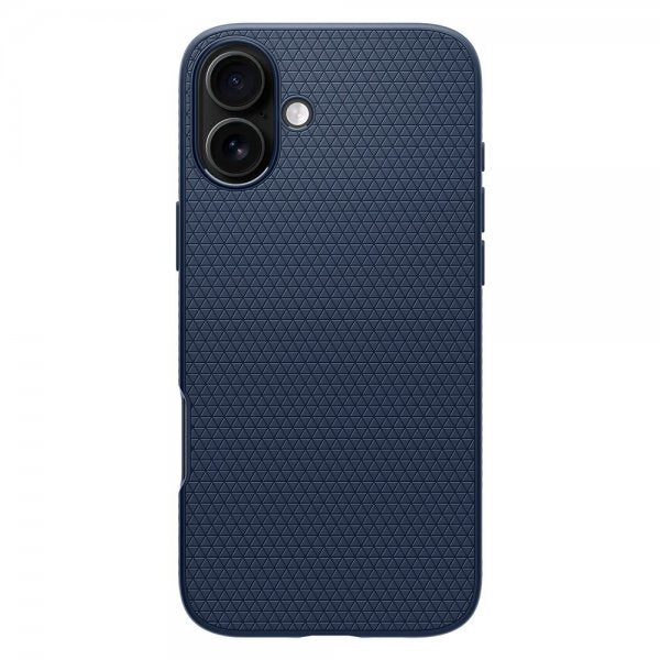 Spigen iPhone 16 Plus Deksel Liquid Air Navy Blue