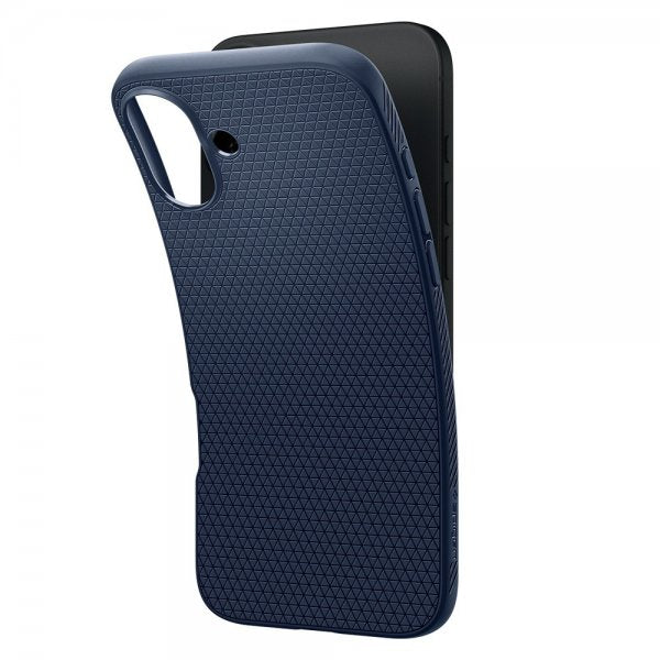 Spigen iPhone 16 Plus Deksel Liquid Air Navy Blue
