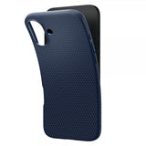 Spigen iPhone 16 Plus Deksel Liquid Air Navy Blue