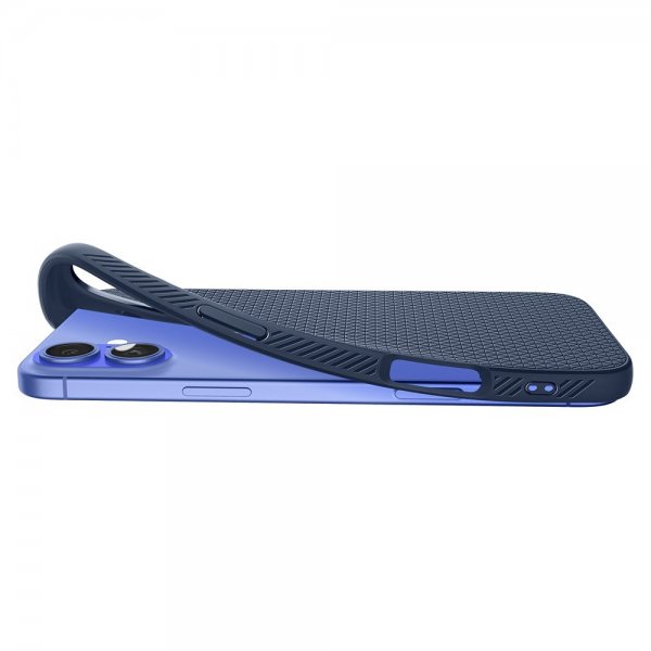 Spigen iPhone 16 Plus Deksel Liquid Air Navy Blue