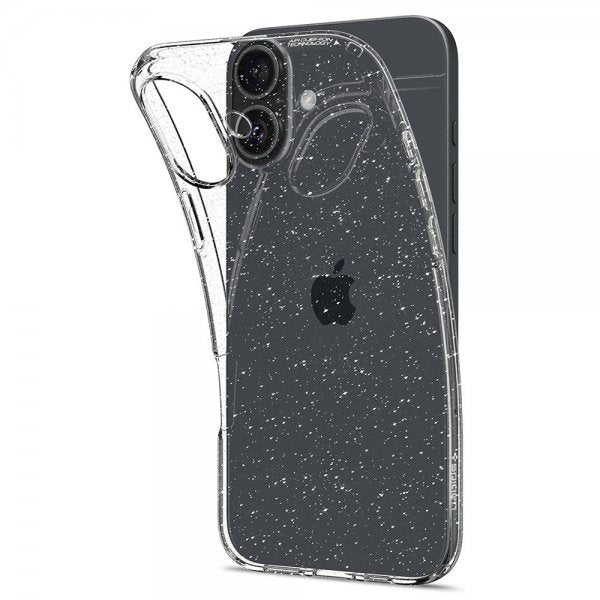Spigen iPhone 16 Plus Deksel Liquid Crystal Glitter Crystal Quartz