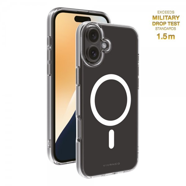 Vivanco iPhone 16 Plus Deksel Mag Clear Transparent