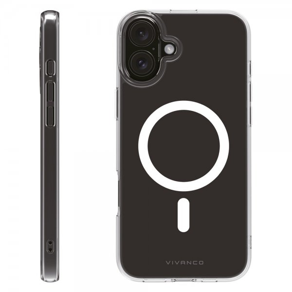 Vivanco iPhone 16 Plus Deksel Mag Clear Transparent