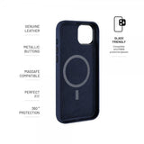 Fixed iPhone 16 Plus Deksel MagLeather Blå
