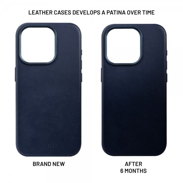 Fixed iPhone 16 Plus Deksel MagLeather Blå