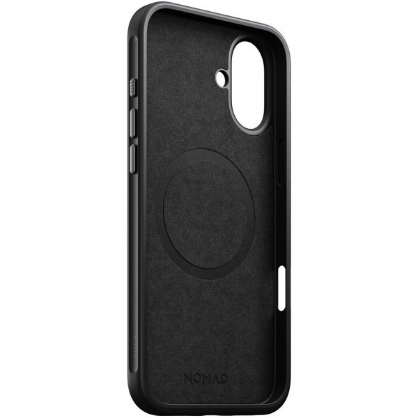 Nomad iPhone 16 Plus Deksel Modern Leather Case Svart