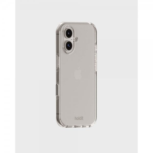holdit iPhone 16 Plus Deksel Seethru Hvit