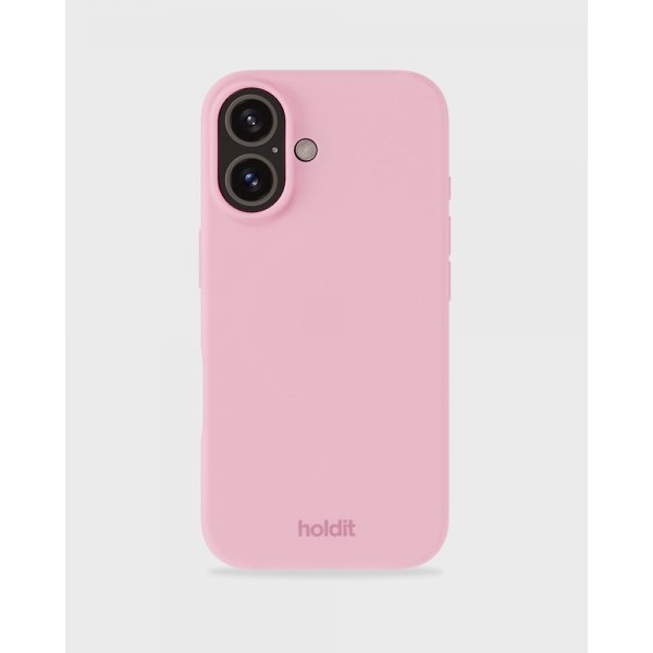 holdit iPhone 16 Plus Deksel Silikon Rosa