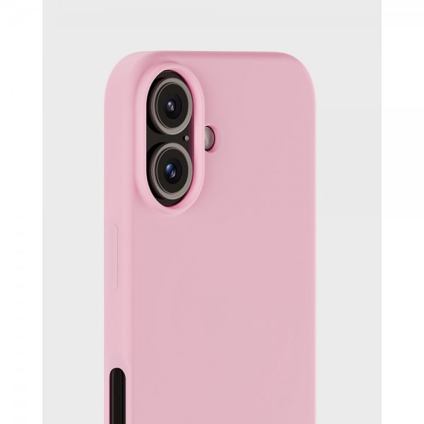 holdit iPhone 16 Plus Deksel Silikon Rosa