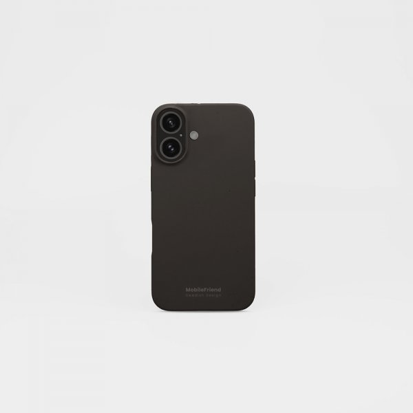 MobileFriend iPhone 16 Plus Deksel Silikon Svart