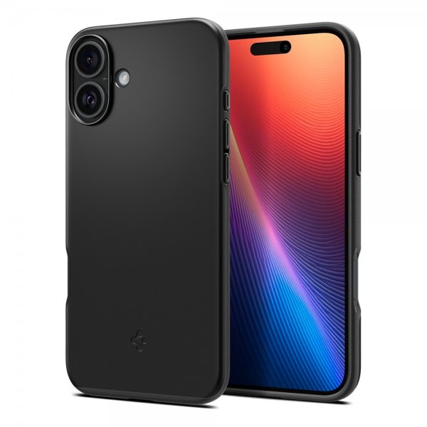Spigen iPhone 16 Plus Deksel Thin Fit MagFit Svart
