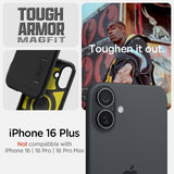 Spigen iPhone 16 Plus Deksel Tough Armor MagFit Svart