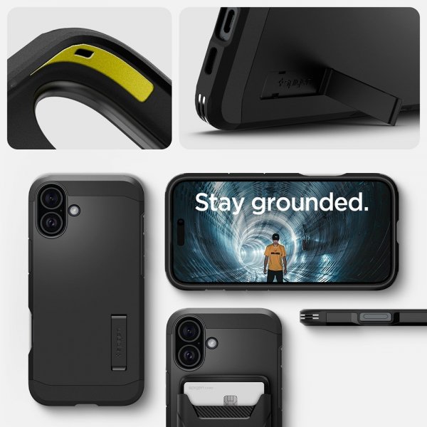 Spigen iPhone 16 Plus Deksel Tough Armor MagFit Svart