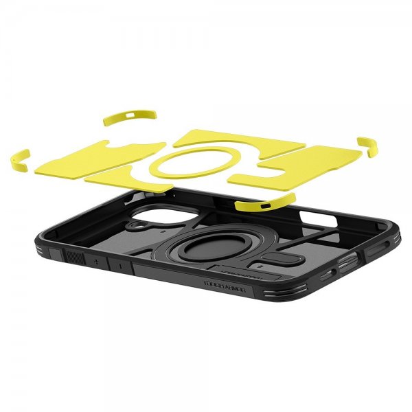 Spigen iPhone 16 Plus Deksel Tough Armor MagFit Svart