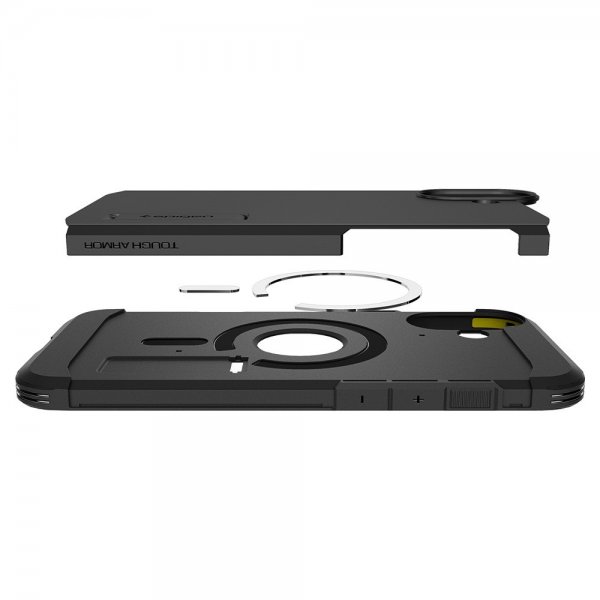 Spigen iPhone 16 Plus Deksel Tough Armor MagFit Svart