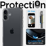 Spigen iPhone 16 Plus Deksel Ultra Hybrid Crystal Clear