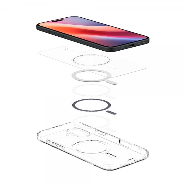 Spigen iPhone 16 Plus Deksel Ultra Hybrid MagFit Hvit
