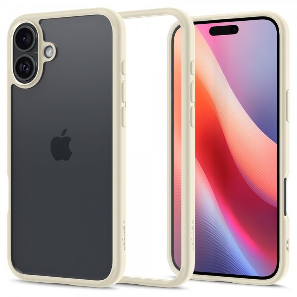 Spigen iPhone 16 Plus Deksel Ultra Hybrid Mute Beige