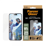 PanzerGlass iPhone 15 Plus/iPhone 16 Plus Skjermbeskytter Classic Fit EasyAligner