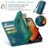 CaseMe iPhone 16 Pro Etui 008 Series Avtakbart Deksel Blå