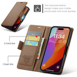 CaseMe iPhone 16 Pro Etui 023 Series Brun