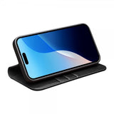 Qialino iPhone 16 Pro Etui Ekte Skinn Svart