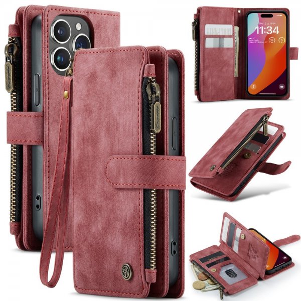 CaseMe iPhone 16 Pro Etui C30 Series Rød