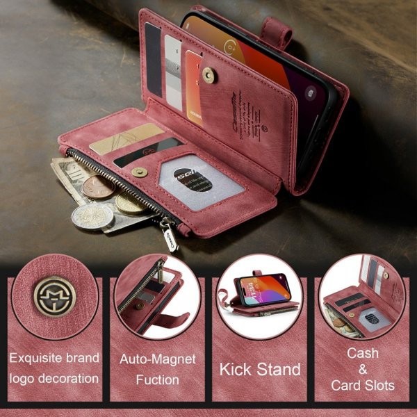 CaseMe iPhone 16 Pro Etui C30 Series Rød